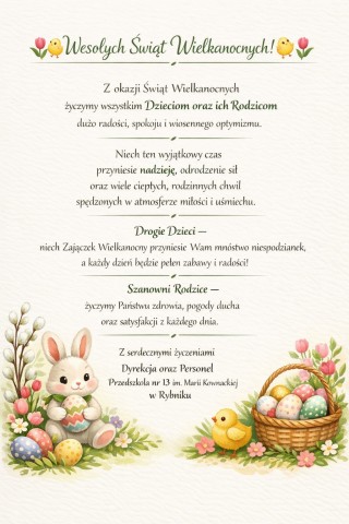 Wesołych Świąt Wielkanocnych!